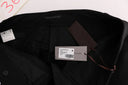 Sleek Black Cotton Slim Fit Pants - Allure Absolue