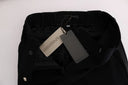 Chic Black Bootcut Formal Pants - Allure Absolue