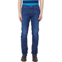 Sleek Slim Fit Dark Blue Denim Elegance