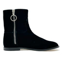 Black Calfskin Women Ankle Boot Off-White