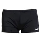 Black Nylon Men's Swim Trunk Off-White