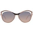 Roségold Metall-Sonnenbrille