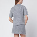 ALMADA LABEL Maika polo in grey brushed cashmere