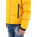 Yellow Nylon Men Down Jacket - Allure Absolue
