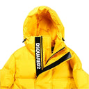 Yellow Nylon Men Down Jacket - Allure Absolue