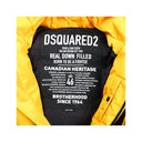 Yellow Nylon Men Down Jacket - Allure Absolue