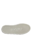 White Brown Greca Print TPU Low Top Men Sneakers Shoes Versace