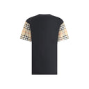 T-shirt nera di cotone