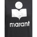 T-shirt nera di lino