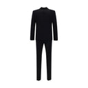 Abito Due Pezzi in Lana Fleece Blu