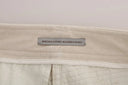 Chic Beige Corduroy Skinny Slim Fit Pants - Allure Absolue