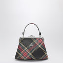 Bolsa Vivienne Westwood Black Granny com padrão xadrez
