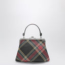 Bolsa Vivienne Westwood Black Granny com padrão xadrez