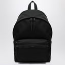 Mochila negra de cuero y nailon Saint Laurent