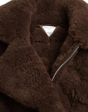 Brown Fur Lamb Shearling Coat Jacket - Allure Absolue