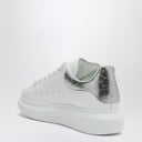 Tênis Oversize Alexander McQueen branco/prata croco