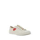 Sneakers basse bianche in gomma