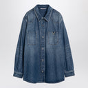 Valentino Blue denim shirt with V detail