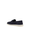 Mocassini blu in gomma slip-on