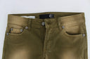 Green Slim Fit Cotton Stretch Jeans Cavalli