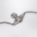 Vivienne Westwood Platin-Orb-Logo-Armband mit Kristallen