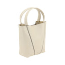 Borsa a spalla Bos Taurus in pelle di vitello beige