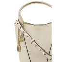 Borsa a spalla Bos Taurus in pelle di vitello beige