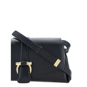 Bolsa de Ombro em Couro Preto de Bezerro Bos Taurus