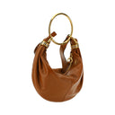 Braune Kalbsleder Bos Taurus Handtasche