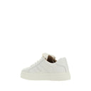 Sneakers basse Bos Taurus in pelle di vitello bianca