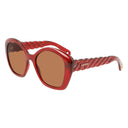 Gafas de sol rojas inyectadas biológicas