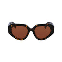 Occhiali da sole in acetato marrone