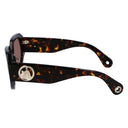 Occhiali da sole in acetato marrone