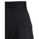 Pantaloni Casual Neri in Viscosa