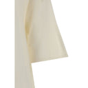 T-shirt bianca in cashmere