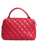 Pink Seal Matelasse Chain CC Lamb Skin Leather Bag Chanel
