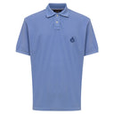 Blue Cotton Polo Shirt
