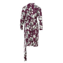 Elegant Purple Viscose Dress - Allure Absolue