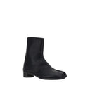 Black Camel Hair  Flat Boots
