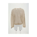 Felpa beige in mohair