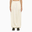 Stella McCartney Cream wool baggy trousers