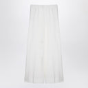 Pantalones acampanados de lana color crema Stella McCartney