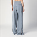 Pantaloni Falabella grigio chiaro a gamba larga di Stella McCartney con catena
