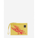 "Yellow Leather Men Wallet" Lanvin