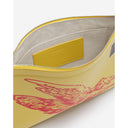 "Yellow Leather Men Wallet" Lanvin