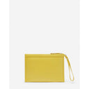 "Yellow Leather Men Wallet" Lanvin