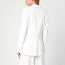 Stella McCartney Elfenbein Woll-Einreihiger Blazer