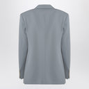 Stella McCartney hellgraue Woll-Doppelreiherjacke
