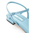 Blue Patent Leather Sandal Miu Miu