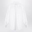 Camisa branca de algodão Valentino com babados